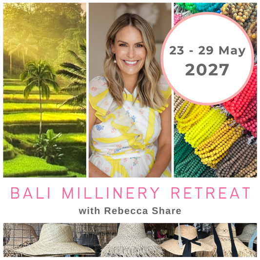 Bali Millinery Retreat 23-29 May 2027 - DEPOSIT